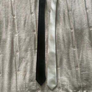 Two Boys Ties - Cream & Black